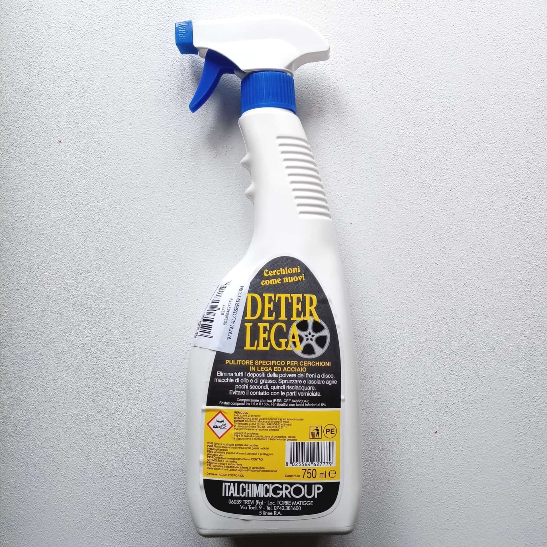Italchimici Deterlega spray 750ml pulitore per cerchioni in lega e acciaio in Detergenti cerchioni Aloiserw.com - Altomonte, commercioVirtuoso.it