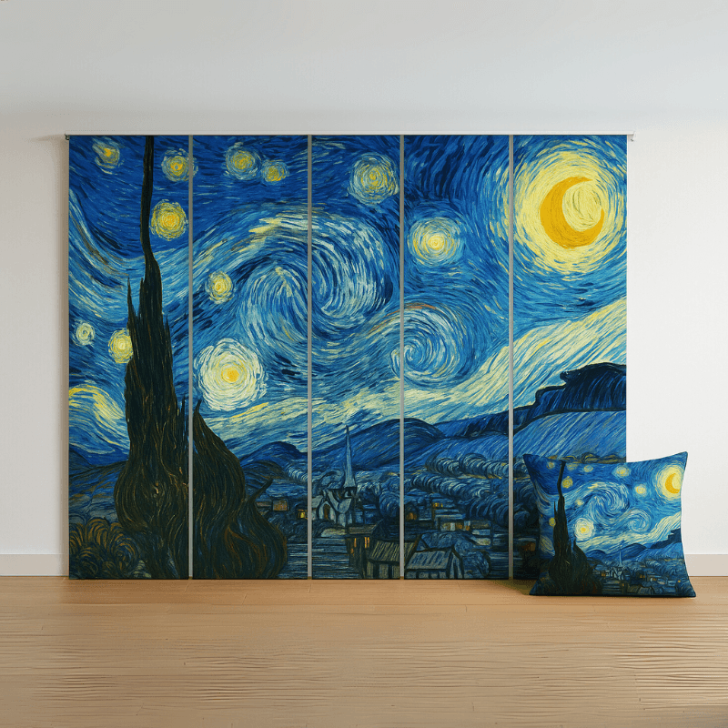 Federa cuscino Van Gogh Notte Stellata in Copricuscini e federe Collezione Casa - Trebisacce, commercioVirtuoso.it