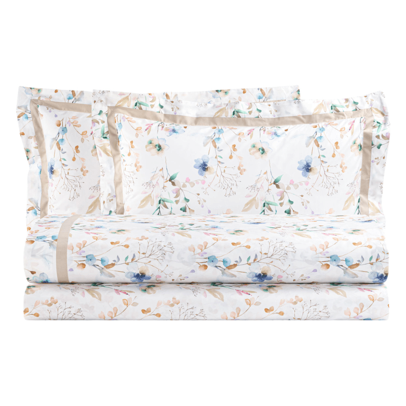 Lenzuola matrimoniali Flores Biancoperla in Set di lenzuola e federe Collezione Casa - Trebisacce, commercioVirtuoso.it