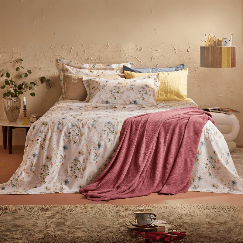 Lenzuola matrimoniali Flores Biancoperla in Set di lenzuola e federe Collezione Casa - Trebisacce, commercioVirtuoso.it