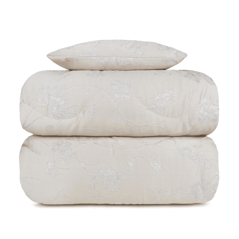 Trapunta matrimoniale in raso Ramage con cuscino arredo in Trapunte Collezione Casa - Trebisacce, commercioVirtuoso.it