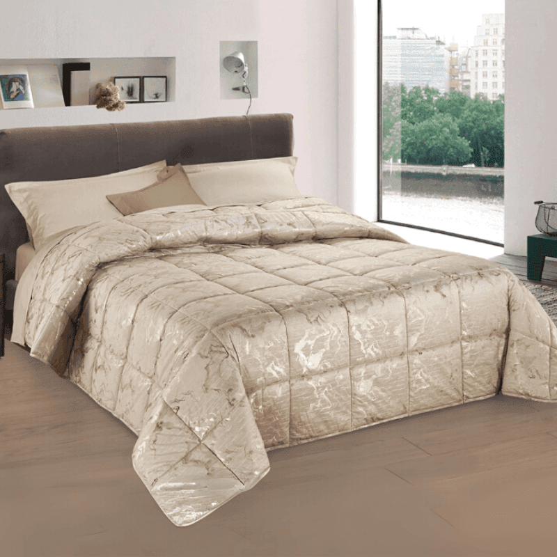 Trapunta matrimoniale in velluto Marble in Trapunte Collezione Casa - Trebisacce, commercioVirtuoso.it