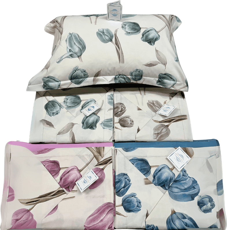 Lenzuola Matrimoniali cotone Botticelli Home Tulipani in Set di lenzuola e federe Collezione Casa - Trebisacce, commercioVirtuoso.it