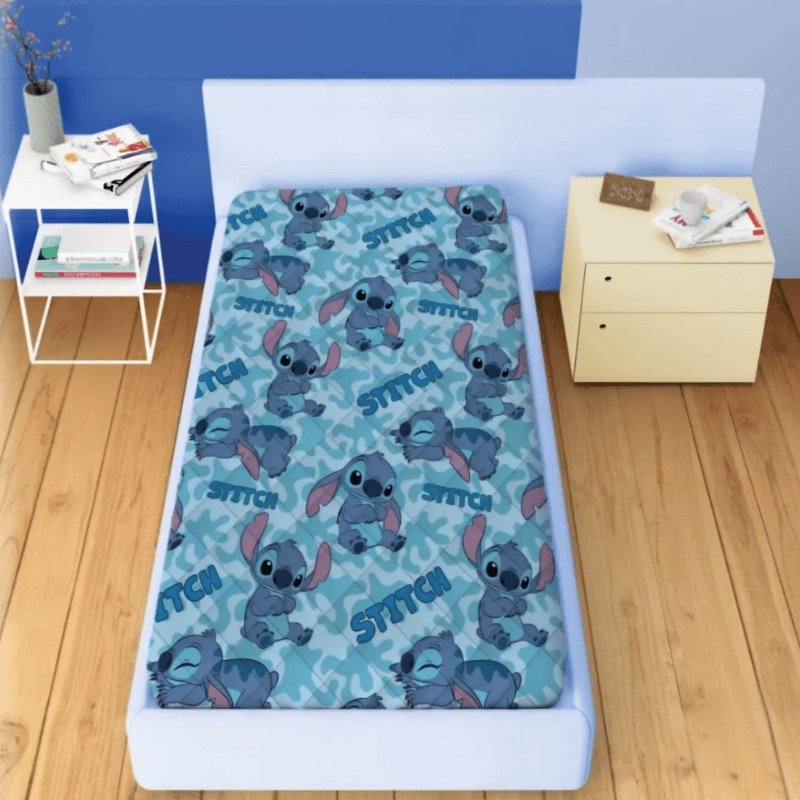 Trapunta Stitch invernale per letto singolo