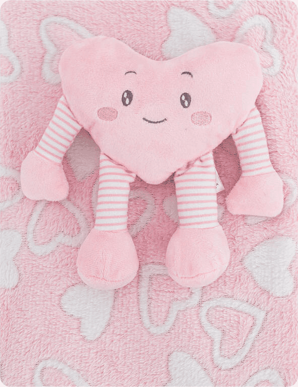 Plaid bambino con peluche Diamond