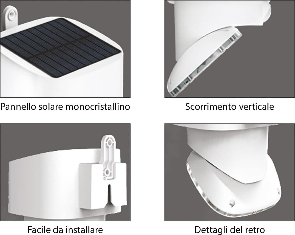 Alca Power lampada proiettore solare da parete orientabile da 10W 2000 lumen in Lampade da parete Aloiserw.com - Altomonte, commercioVirtuoso.it
