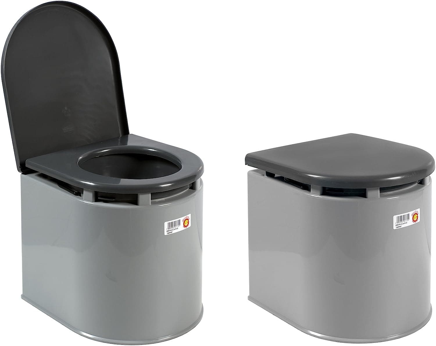 Giganplast WC Chimico Camper, 41x36x38 cm, 12 litri, portata 120 kg, Grigio in prodotto EuroStore07 - Alatri, commercioVirtuoso.it
