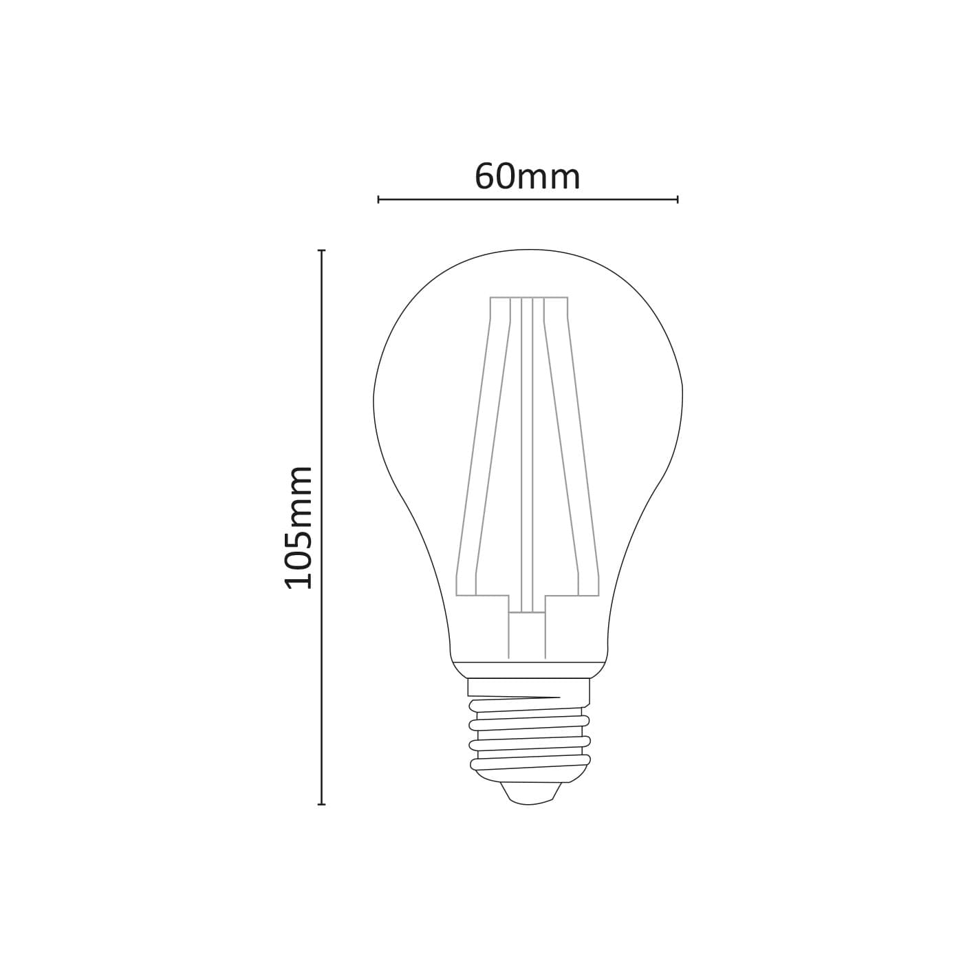 Alca Power A67 18W 220V 3280LM 6000K E27 lampada classica a filamento a led in Lampadine a LED Aloiserw.com - Altomonte, commercioVirtuoso.it