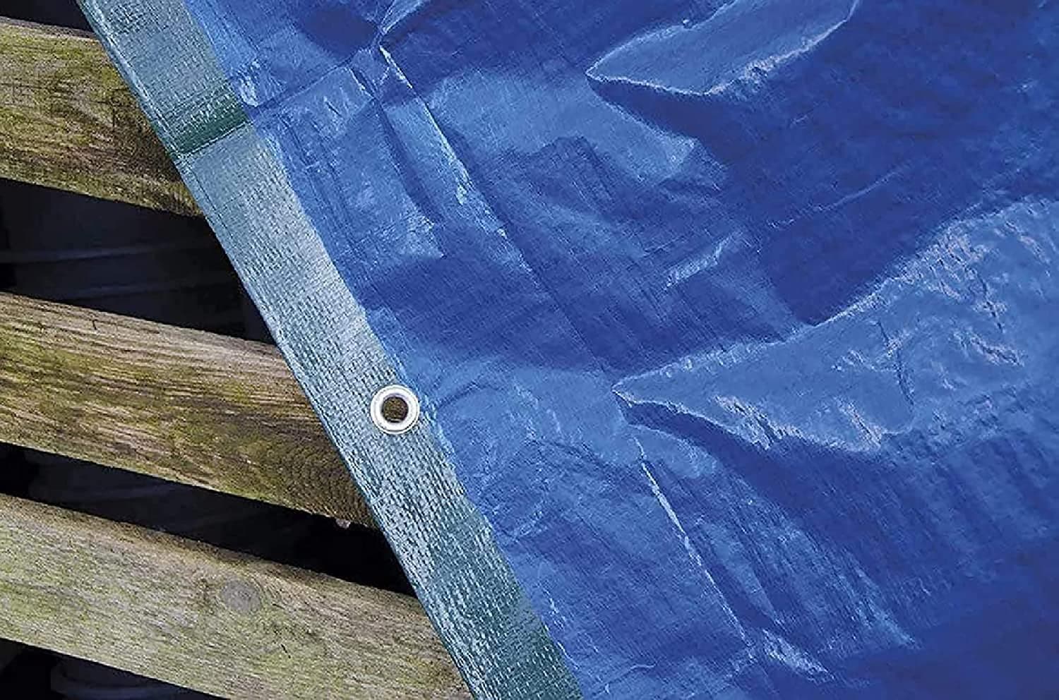 TELO OCCHIELLATO MT 3 X 2 VERDE / BLU CON ANGOLI RINFORZATI -- PZ 2 - in prodotto EuroStore07 - Alatri, commercioVirtuoso.it