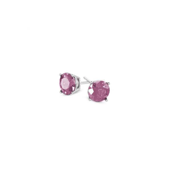 BOCCADAMO - Orecchini punto luce con zircone rosa