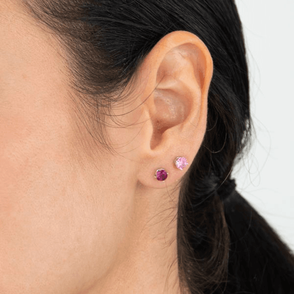 BOCCADAMO - Orecchini punto luce con zircone rosa in Orecchini Alba Gioielli - Casoria, commercioVirtuoso.it