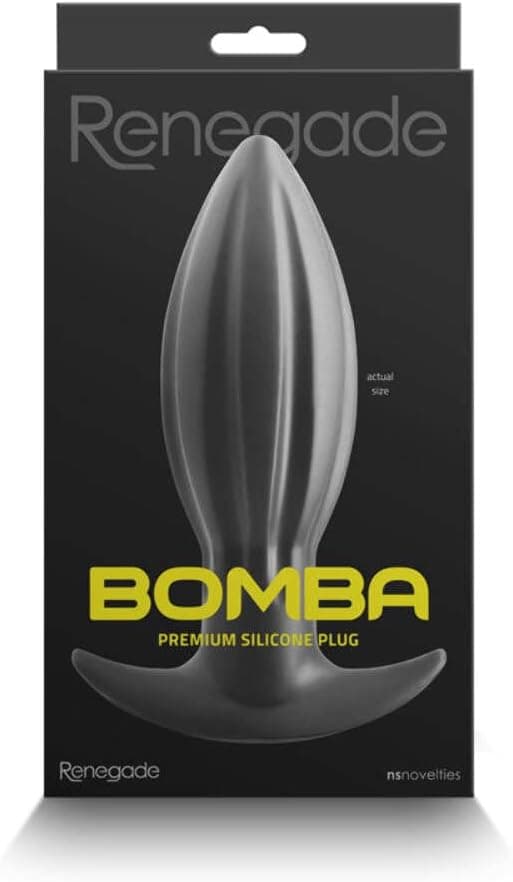Plug anale Large Bomba Premium ultra morbido 18, 6 cm nero silicone morbido in prodotto Erosdom - Palmi, commercioVirtuoso.it