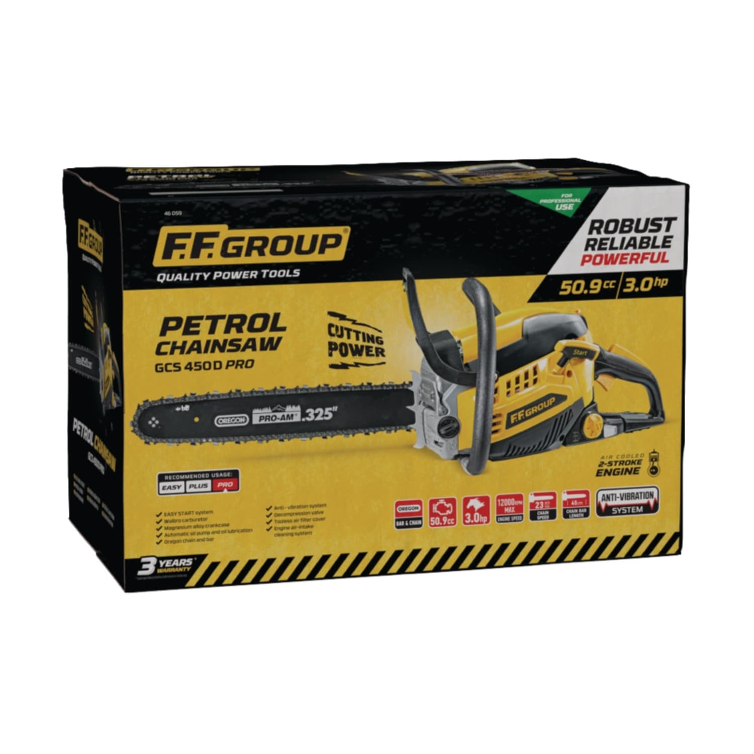 FF Group - GCS 450D PRO motosega a scoppio 50cc lama da 45cm in Motoseghe Aloiserw.com - Altomonte, commercioVirtuoso.it