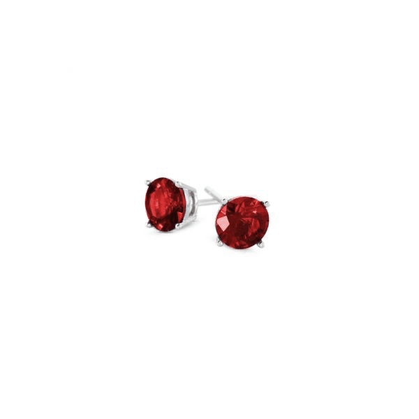 BOCCADAMO - Orecchini punto luce con zircone rosso rubino