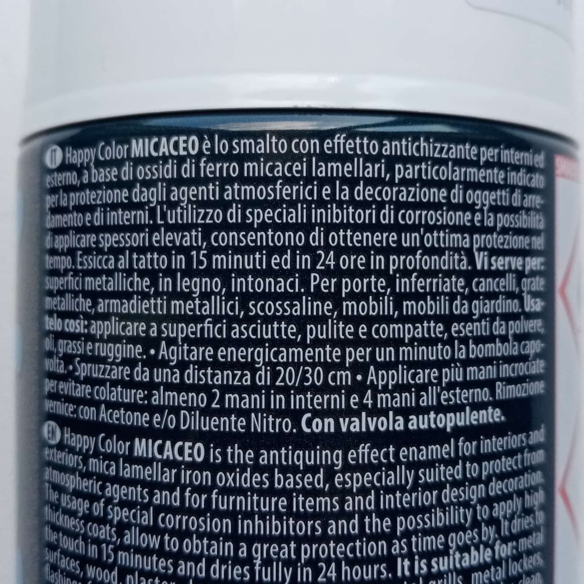 Saratoga bomboletta happy color 400ml micaceo antracite sovraverniciabile acrilica in Vernice a spray Aloiserw.com - Altomonte, commercioVirtuoso.it