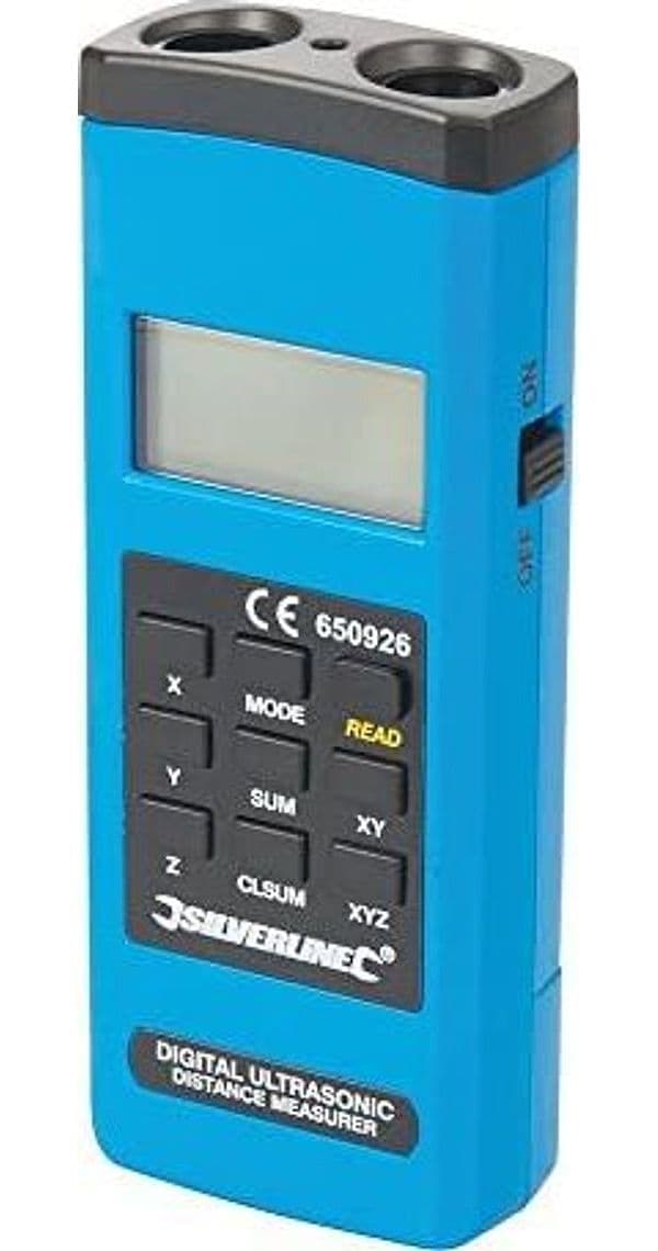 MISURATORE DI DISTANZE DIGITALE CON DISPLAY E PUNTATORE LASER SILVERLINE in Misuratori di distanza laser Eternal Brico - Ariano Irpino, commercioVirtuoso.it