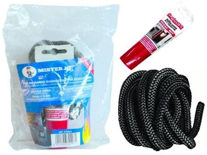 GUARNIZIONE STUFA A LEGNA MM 6 X 1.,5 MT + SILICONE ALTA TEMPERATURA FER 343114 in prodotto EuroStore07 - Alatri, commercioVirtuoso.it