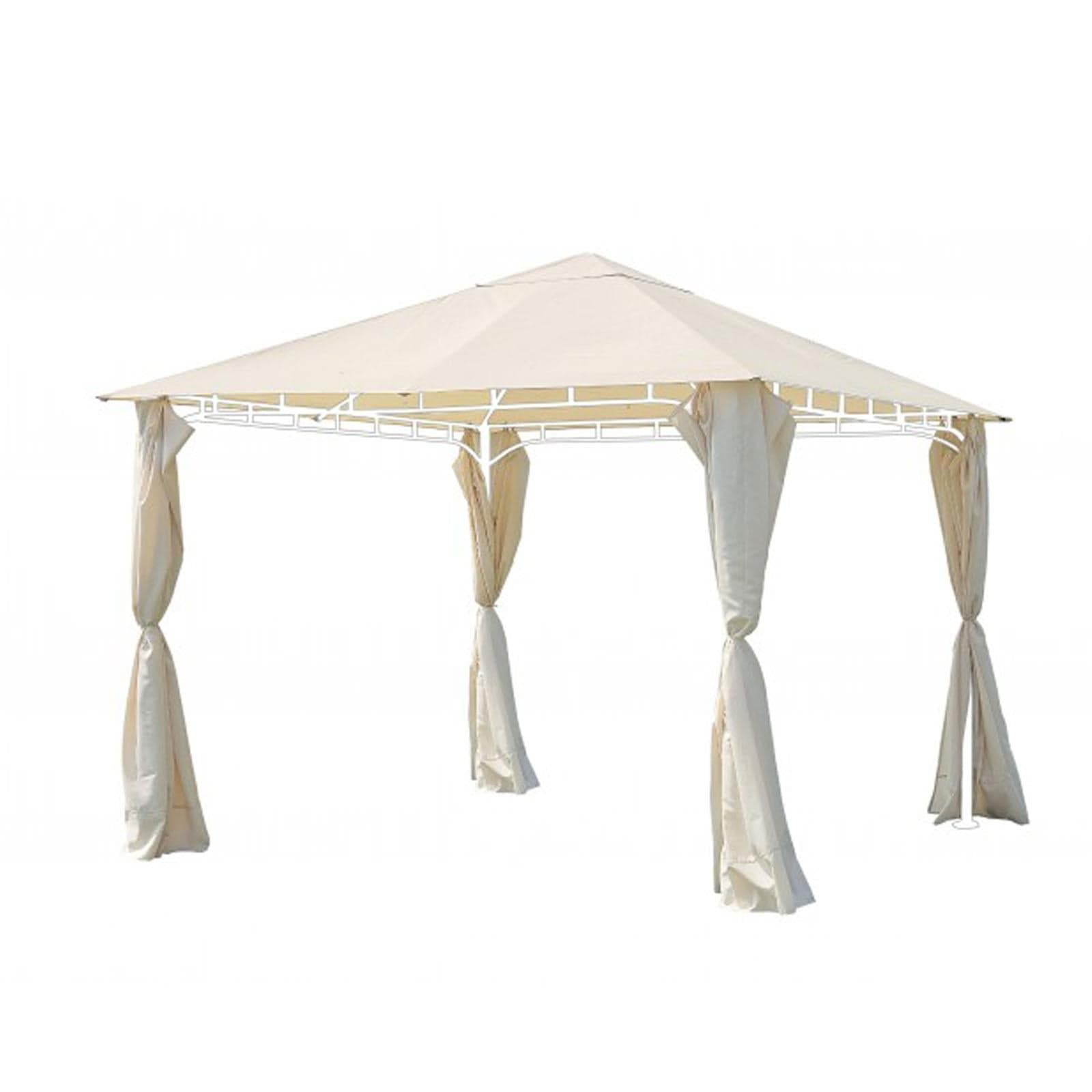 Telo di ricambio per gazebo "ischia vieste capri amalfi" beige copertura giardino per esterno - 2