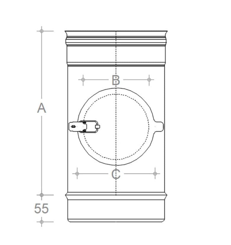 Modulo da 200mm con ispezione aderente in acciaio inox AISI 304 in Pannelli a soffitto Aloiserw.com - Altomonte, commercioVirtuoso.it