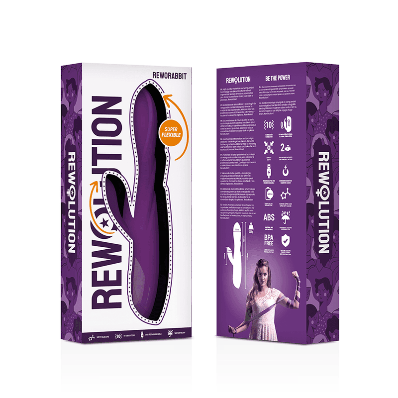 REWOLUTION - REWORABBIT VIBRATORE FLESSIBILE CON CONIGLIO in Vibratori Rabbit Desideria Shop - Latina, commercioVirtuoso.it