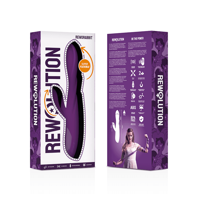 REWOLUTION - REWORABBIT VIBRATORE FLESSIBILE CON CONIGLIO in Vibratori Rabbit Desideria Shop - Latina, commercioVirtuoso.it