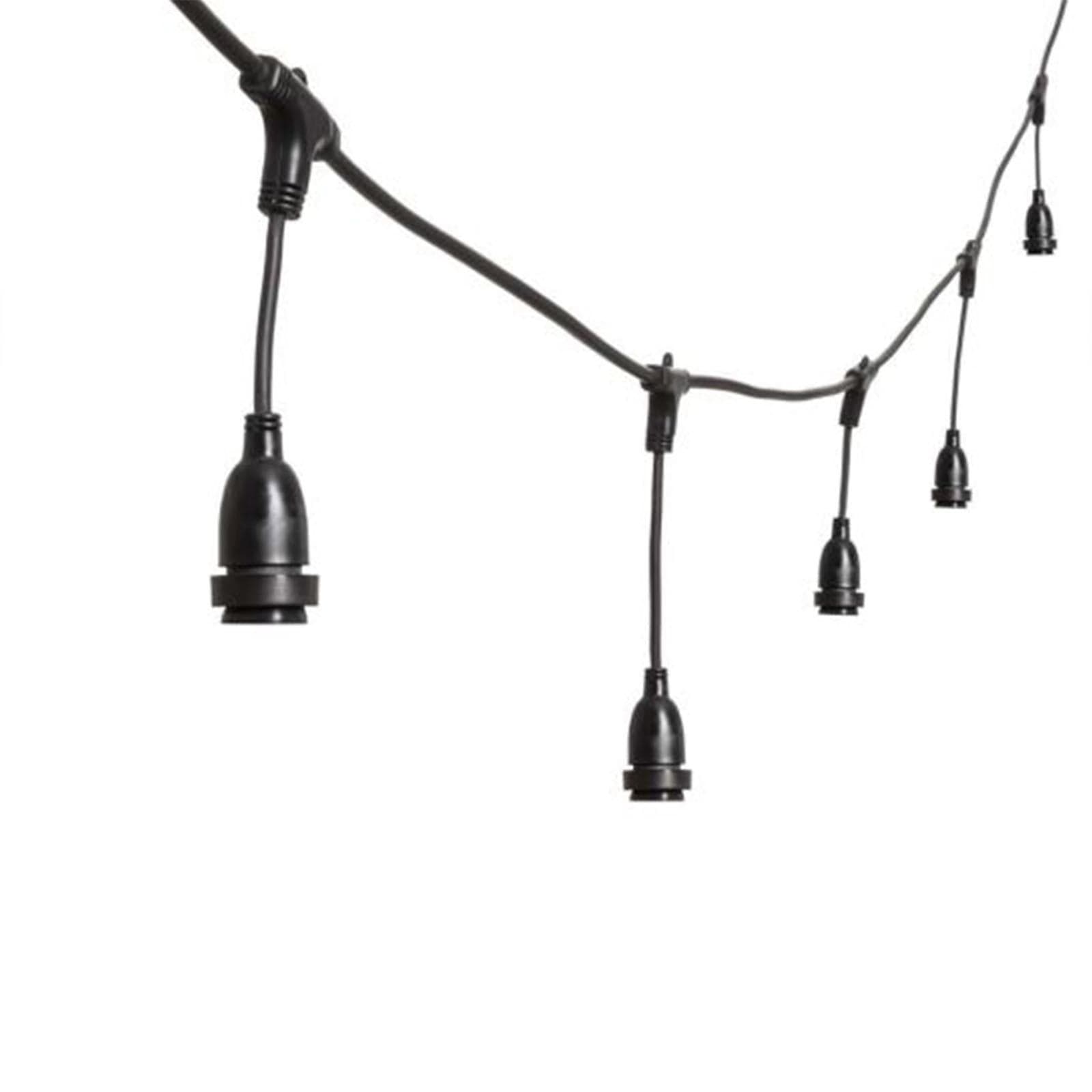 Cavo portalampada lampadina catena prolungabile 5 mt x h 30 cm esterno vintage - 7