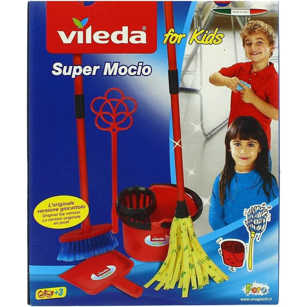 Set Pulizia Vileda for Kids Scopa Paletta Battipanni Secchio e Mocio Idea Regalo in Elettrodomestici giocattolo Esplodia - Napoli, commercioVirtuoso.it