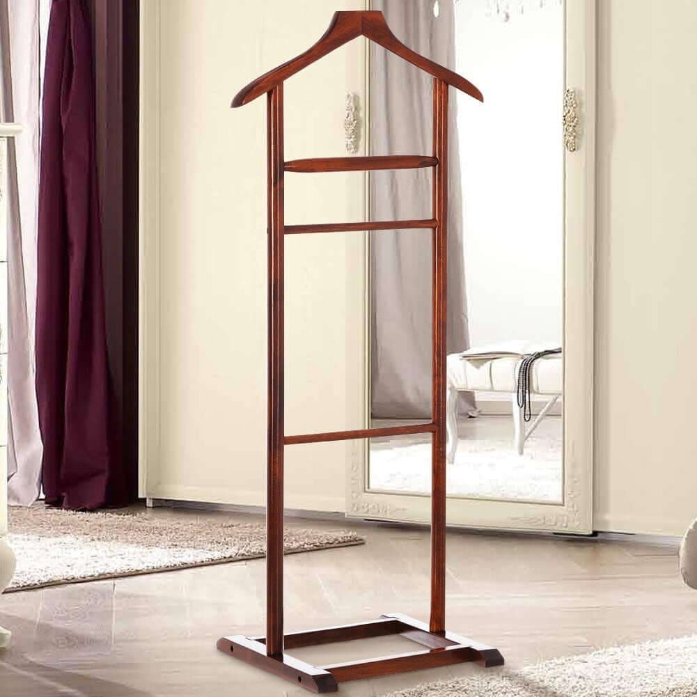 Appendiabiti Indossatore in legno di Noce Servo Muto Porta Abiti 48x36x 107cm in Omini appendiabiti Esplodia - Napoli, commercioVirtuoso.it