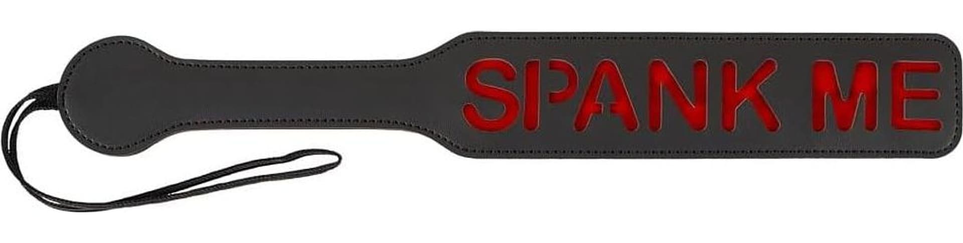 Sculacciatore Spank Me paddle nero Bondage BDSM Fetish Fetish pelle spanking in prodotto Erosdom - Palmi, commercioVirtuoso.it