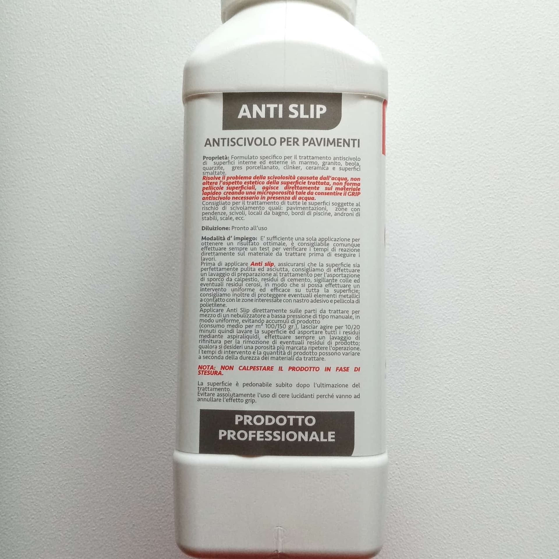 Abichem 1lt ANTI SLIP antiscivolo per pavimenti e piatti doccia in Tappetini Aloiserw.com - Altomonte, commercioVirtuoso.it
