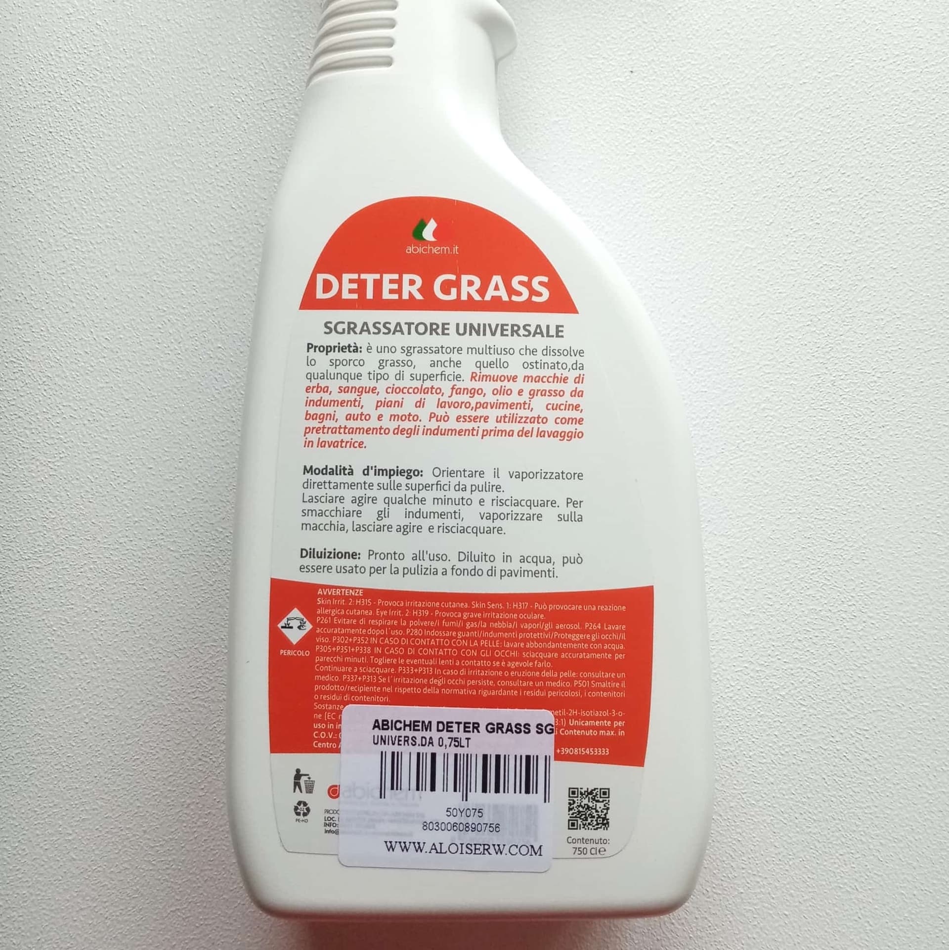 Abichem 1lt DETER GRASS sgrassatore concentrato multiuso in Detergenti per pavimento Aloiserw.com - Altomonte, commercioVirtuoso.it