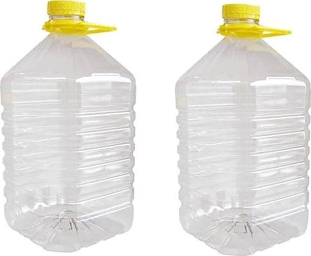DAMA BOTTIGLIA PLASTICA 5 LT TRASPARENTE * VERDE ALIMENTI VINO OLIO -- PZ 2 in prodotto EuroStore07 - Alatri, commercioVirtuoso.it