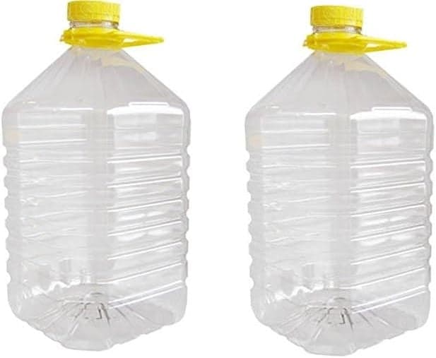 DAMA BOTTIGLIA PLASTICA 5 LT TRASPARENTE * VERDE ALIMENTI VINO OLIO -- PZ 2 in prodotto EuroStore07 - Alatri, commercioVirtuoso.it