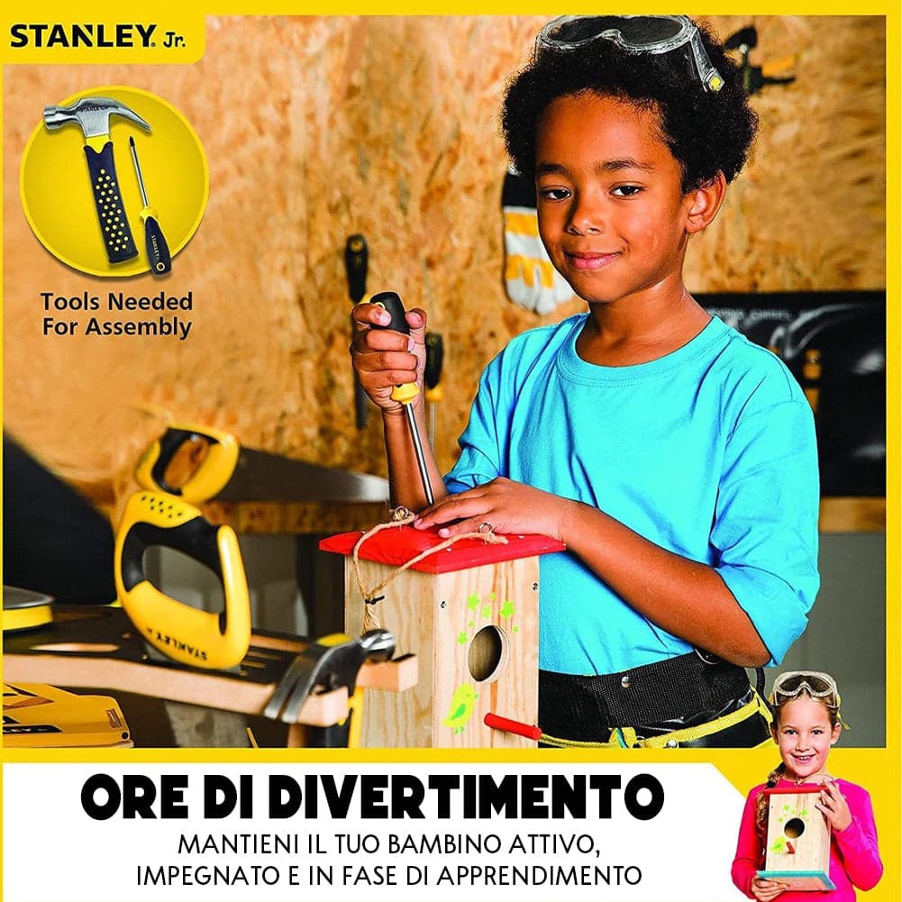 Stanley Jr. Tall Birdhouse Kit Costruzione Casetta Uccelli in Legno Mangiatoia in Legno Esplodia - Napoli, commercioVirtuoso.it