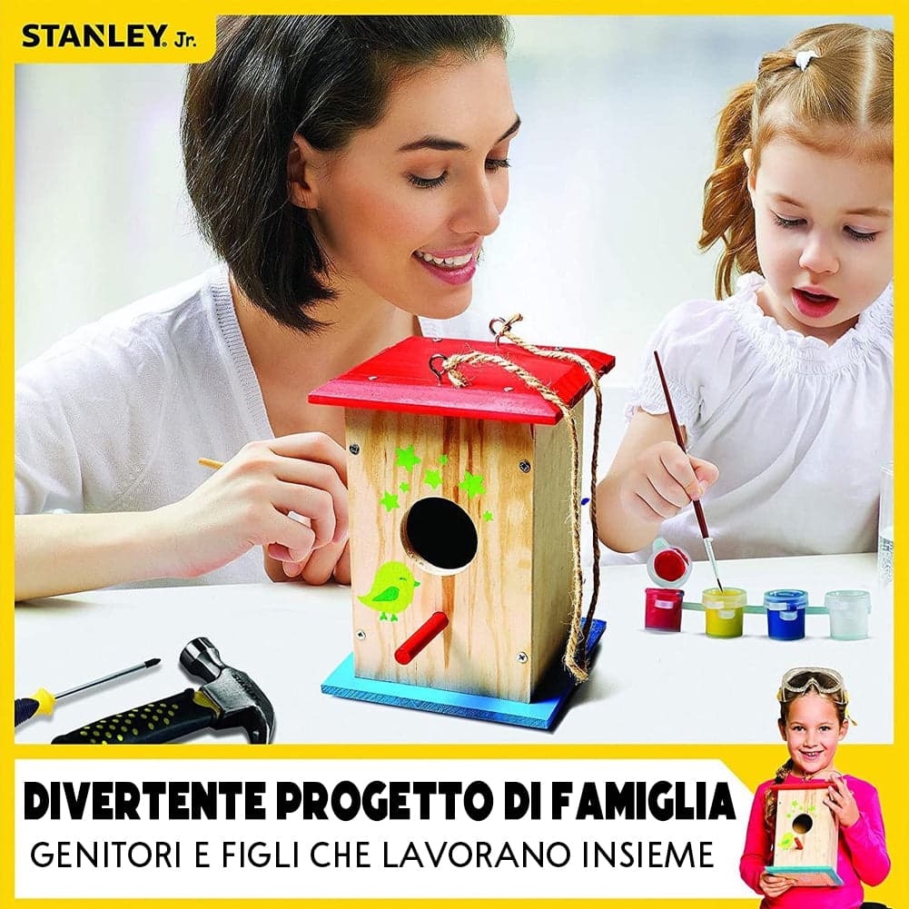 Stanley Jr. Tall Birdhouse Kit Costruzione Casetta Uccelli in Legno Mangiatoia in Legno Esplodia - Napoli, commercioVirtuoso.it
