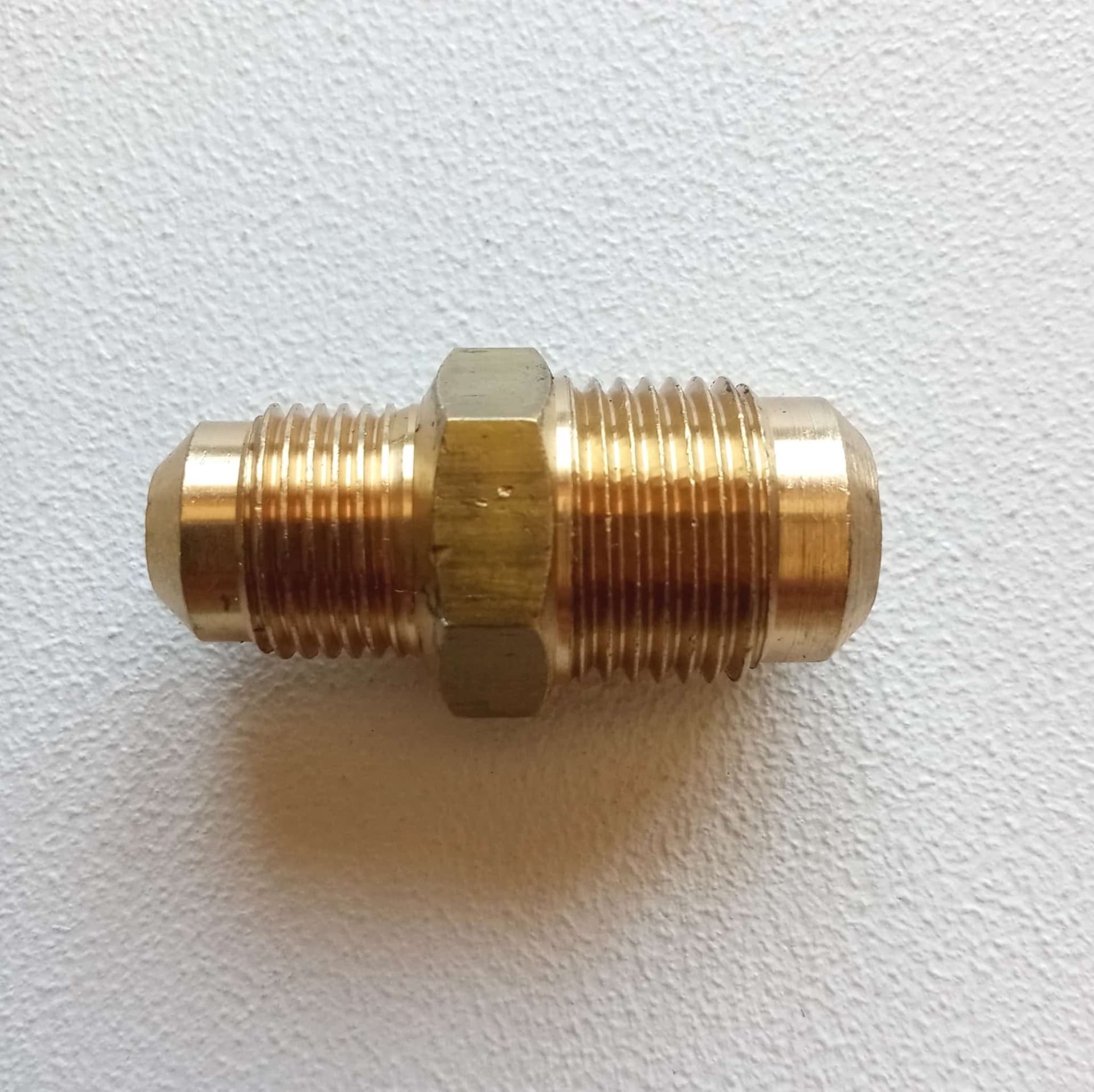 Niples condizionamento 3/8" x 1/2" in ottone senza dadi per unire tubo rame in Collettori Aloiserw.com - Altomonte, commercioVirtuoso.it