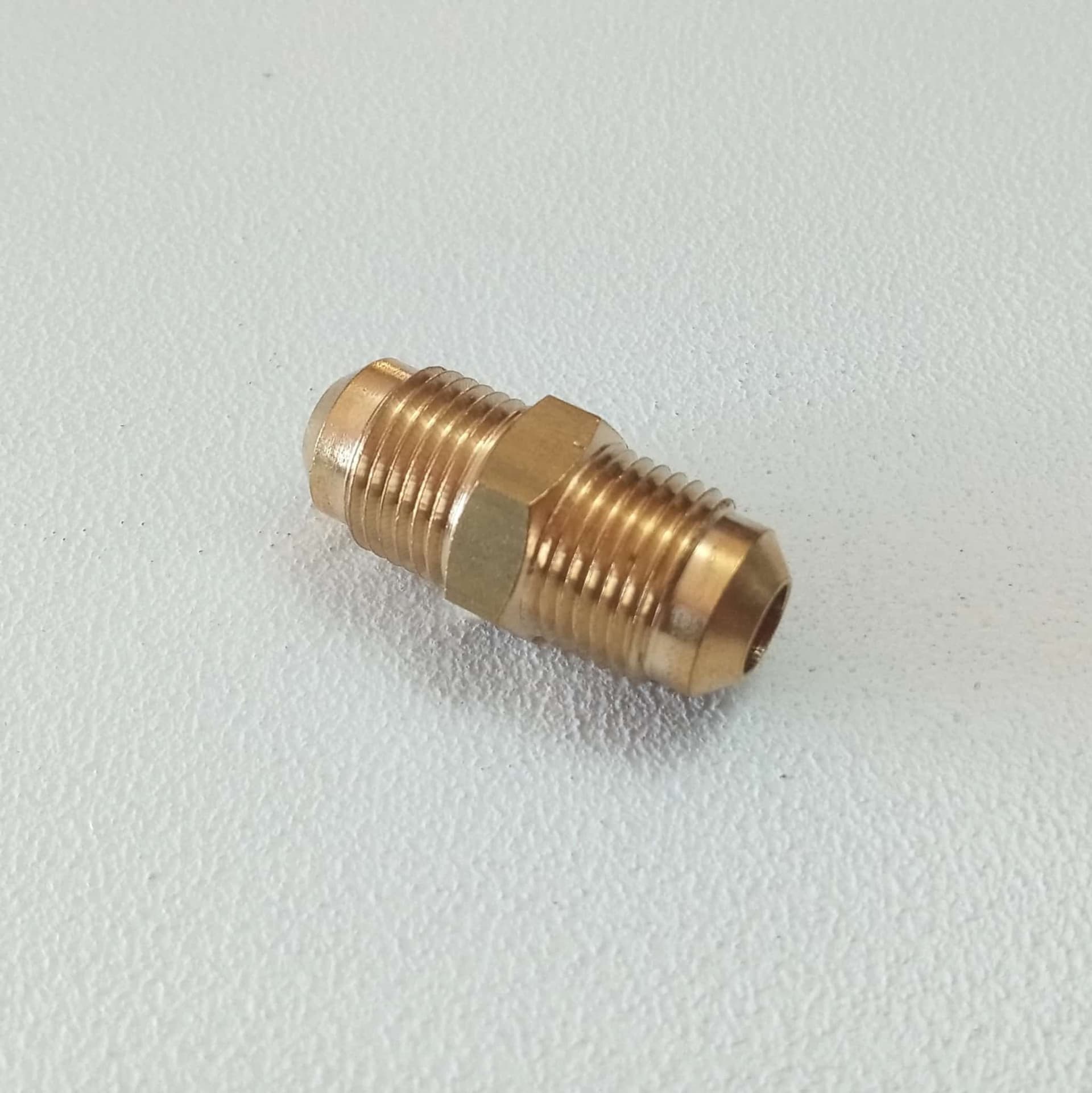 Niples condizionamento 1/2" x 1/2" diametro 12mm in ottone senza dadi per unire tubo rame in Collettori Aloiserw.com - Altomonte, commercioVirtuoso.it