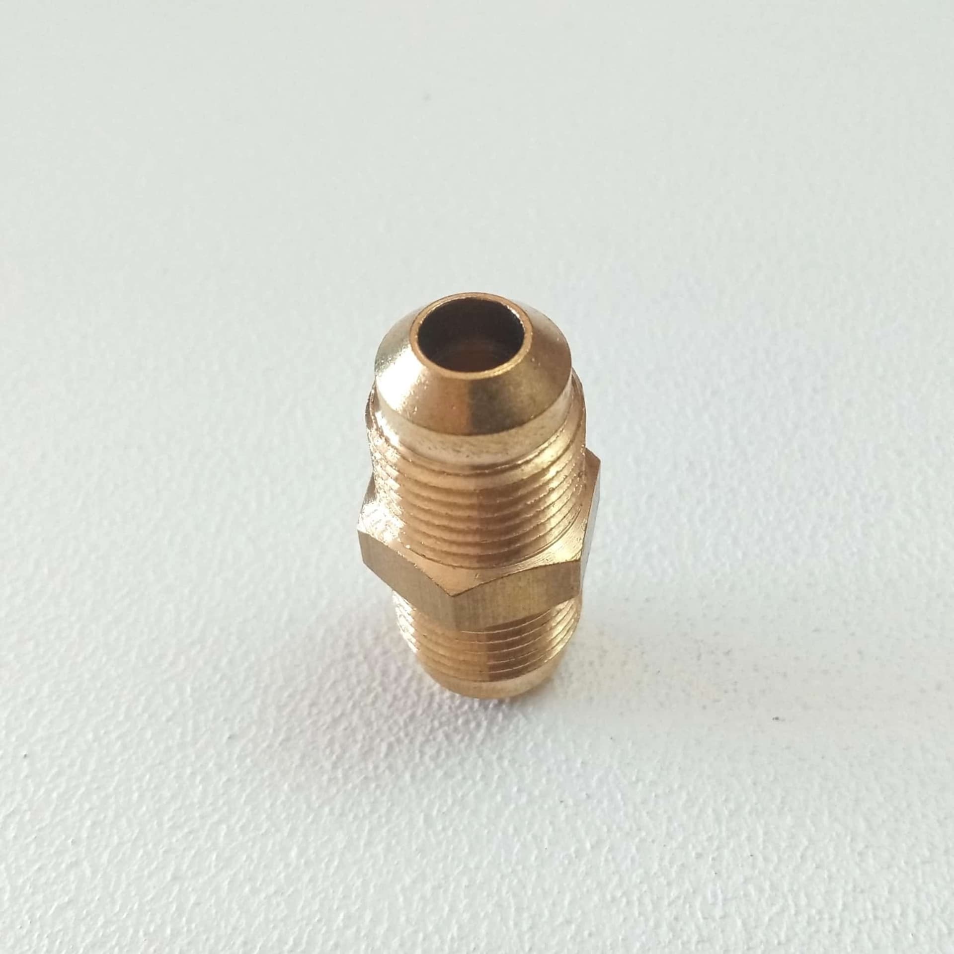 Niples condizionamento 1/2" x 1/2" diametro 12mm in ottone senza dadi per unire tubo rame in Collettori Aloiserw.com - Altomonte, commercioVirtuoso.it