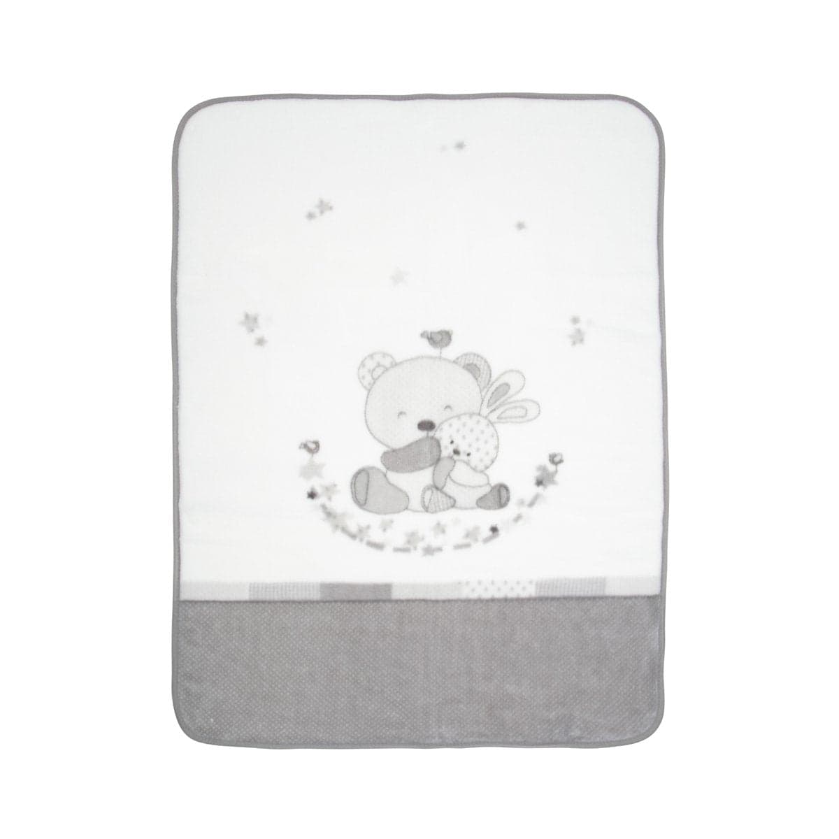 Coperta Raschel Culla 80X110X1 Cm Team Grigio in Coperte La Casa Del Bebè - Napoli, commercioVirtuoso.it
