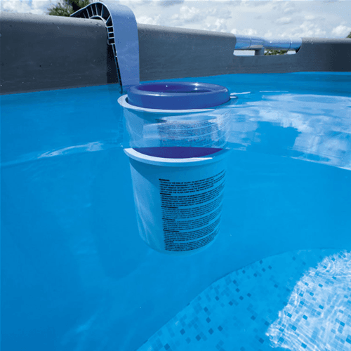 Skimmer di superficie a parete per raccolta di foglie e dispenser cloro piscina con struttura in Filtri La Zappa - Altamura, commercioVirtuoso.it
