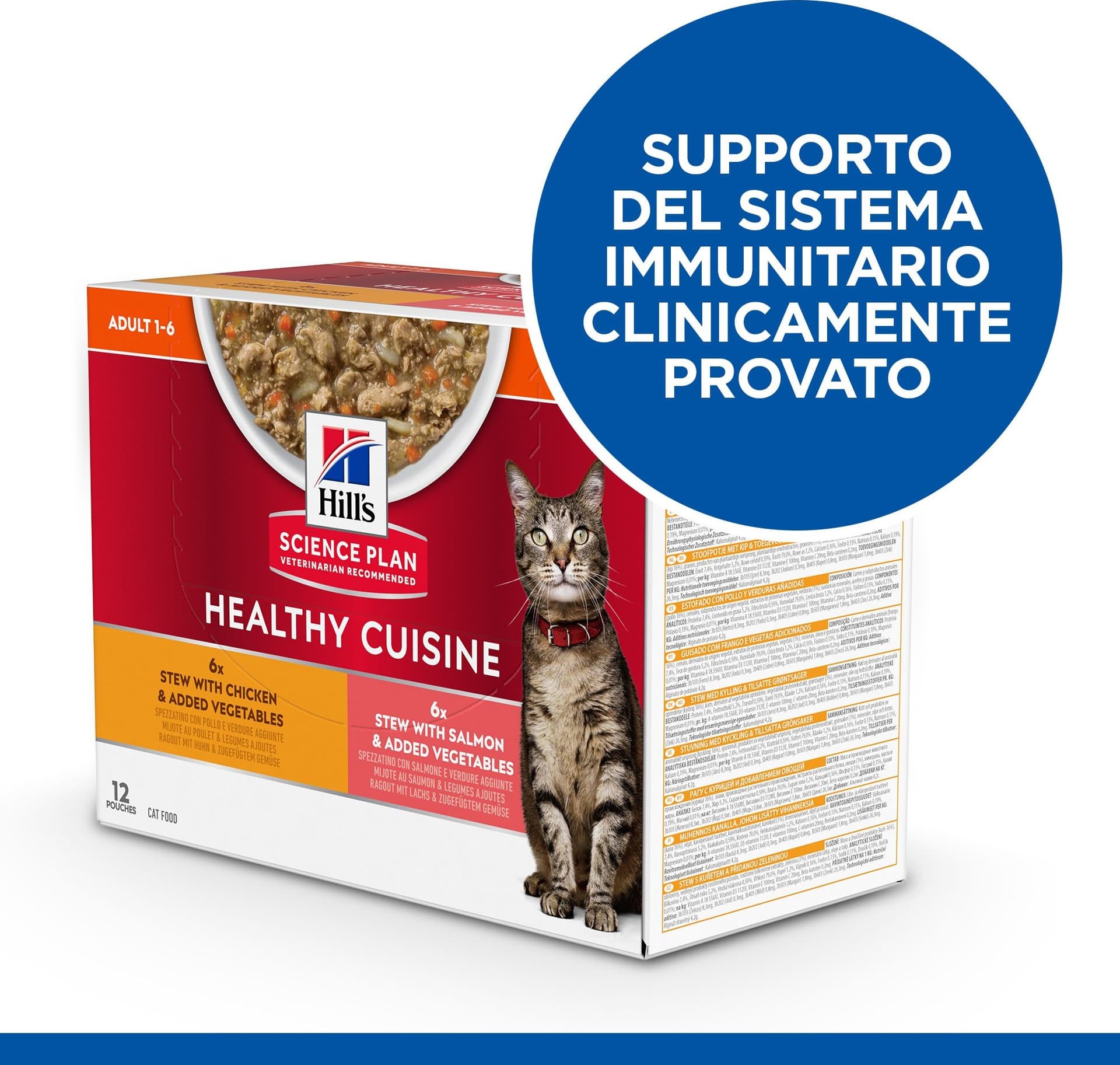 Hill's Healthy Cuisine spezzatino Gatti Adulti Multigusto 12x80 gr in Secco 101 Market - Poggibonsi, commercioVirtuoso.it