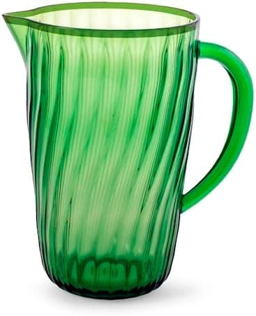 Brocca in acrilico verde con ring colore giallo lt 2,4H&H