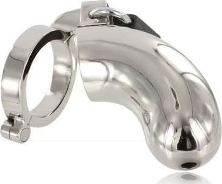 Gabbia pene cintura castità in acciaio pesante Cock Ring Retain Brig BDSM in prodotto Erosdom - Palmi, commercioVirtuoso.it