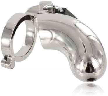 Gabbia pene cintura castità in acciaio pesante Cock Ring Retain Brig BDSM in prodotto Erosdom - Palmi, commercioVirtuoso.it