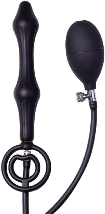 Rimba BondagePlay Plug Anale Gonfiabile con Pompa Doppia Camera Nero in prodotto Erosdom - Palmi, commercioVirtuoso.it