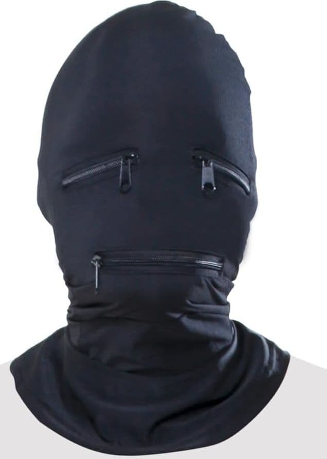 Maschera Zipper face Pipedream nera per privazione sensoriale fetish bondage in prodotto Erosdom - Palmi, commercioVirtuoso.it
