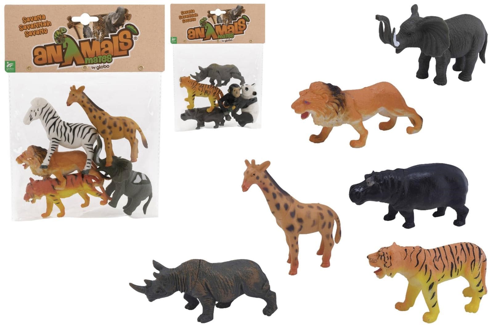 Animali Savana 5 Pezzi 2 Assortimenti