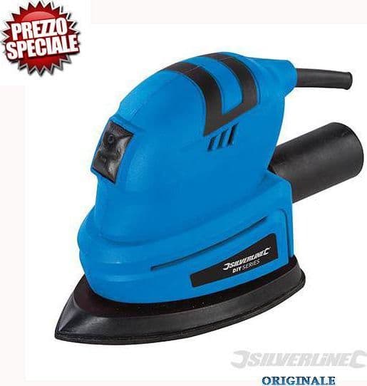 Levigatrice palmare triangolare elettrica a dettaglio per angoli 130W Silverline