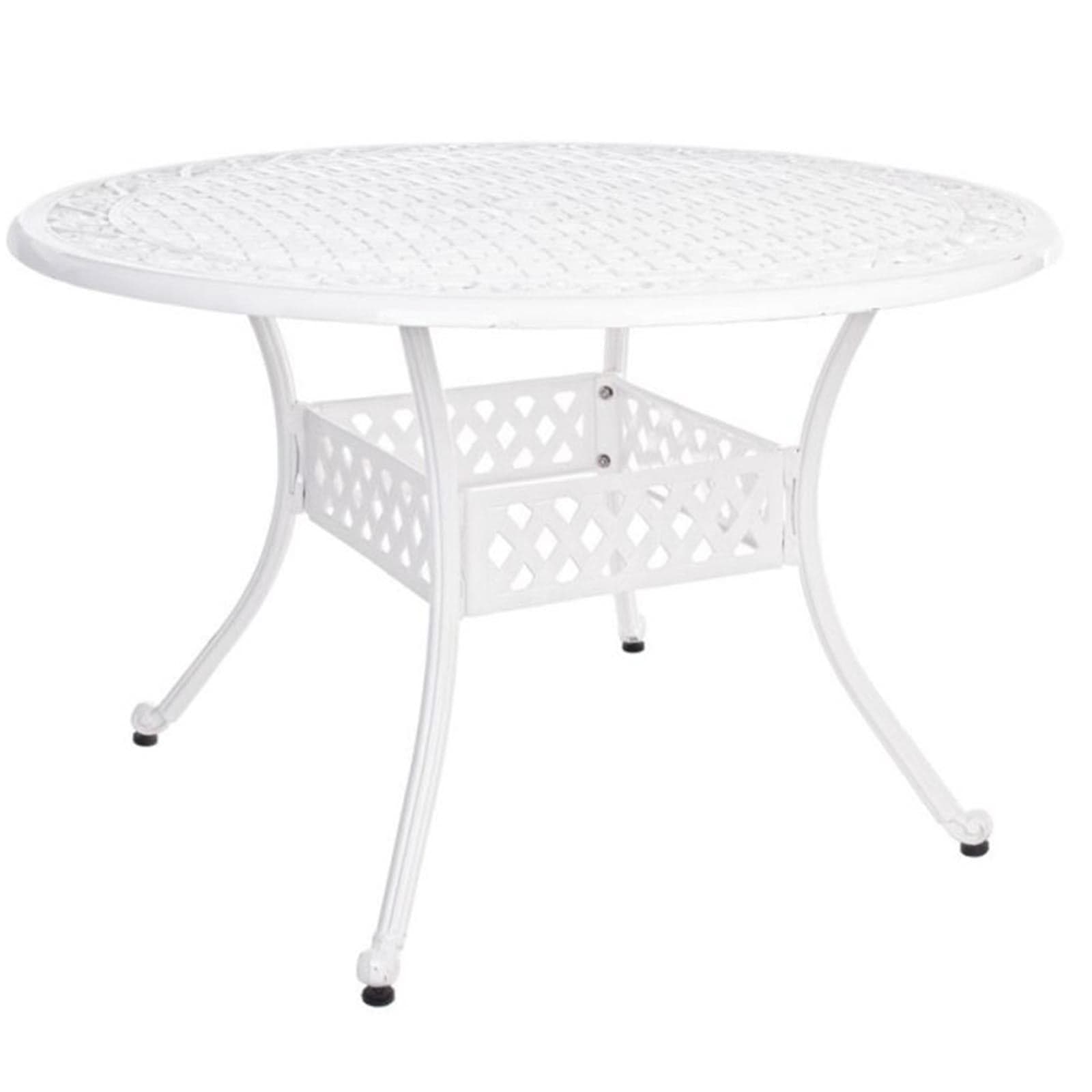 Tavolo tondo "Ivrea" in alluminio da esterno per giardino e veranda Ø 120 cm - 13