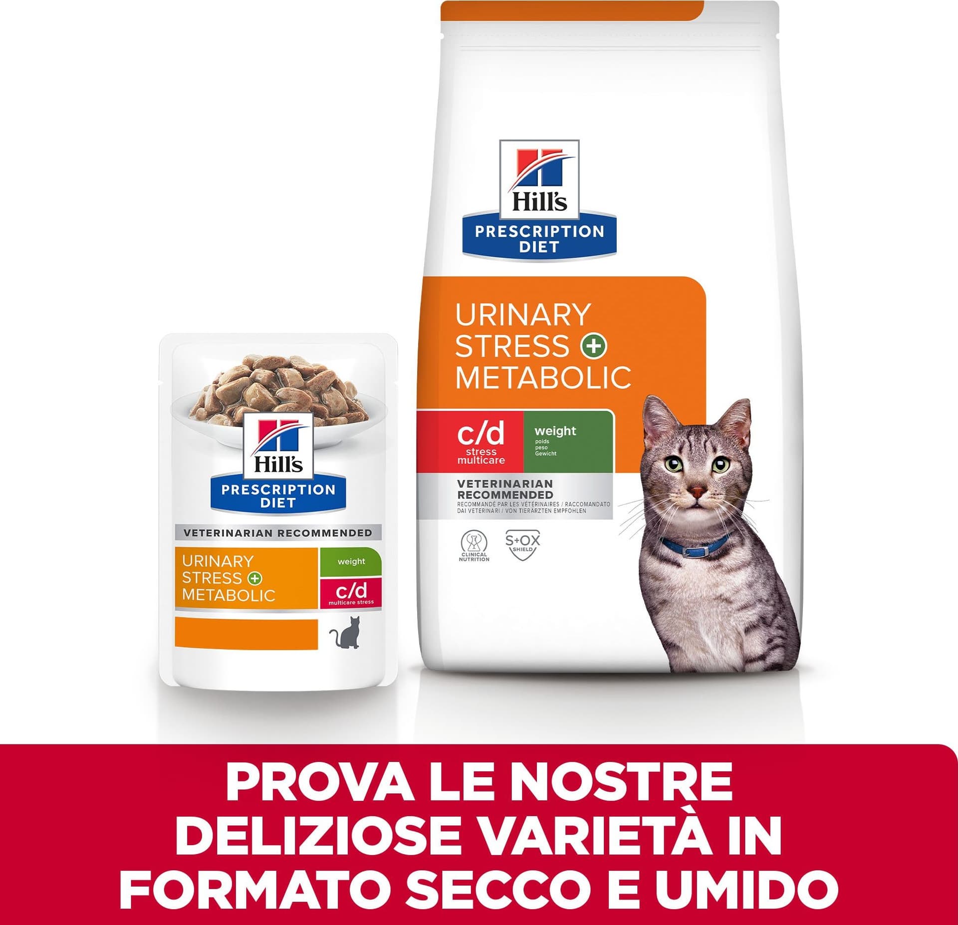 Hill's Prescription Diet Multicare Stress+Metabolic secco Gatti Adulti pollo in Secco 101 Market - Poggibonsi, commercioVirtuoso.it